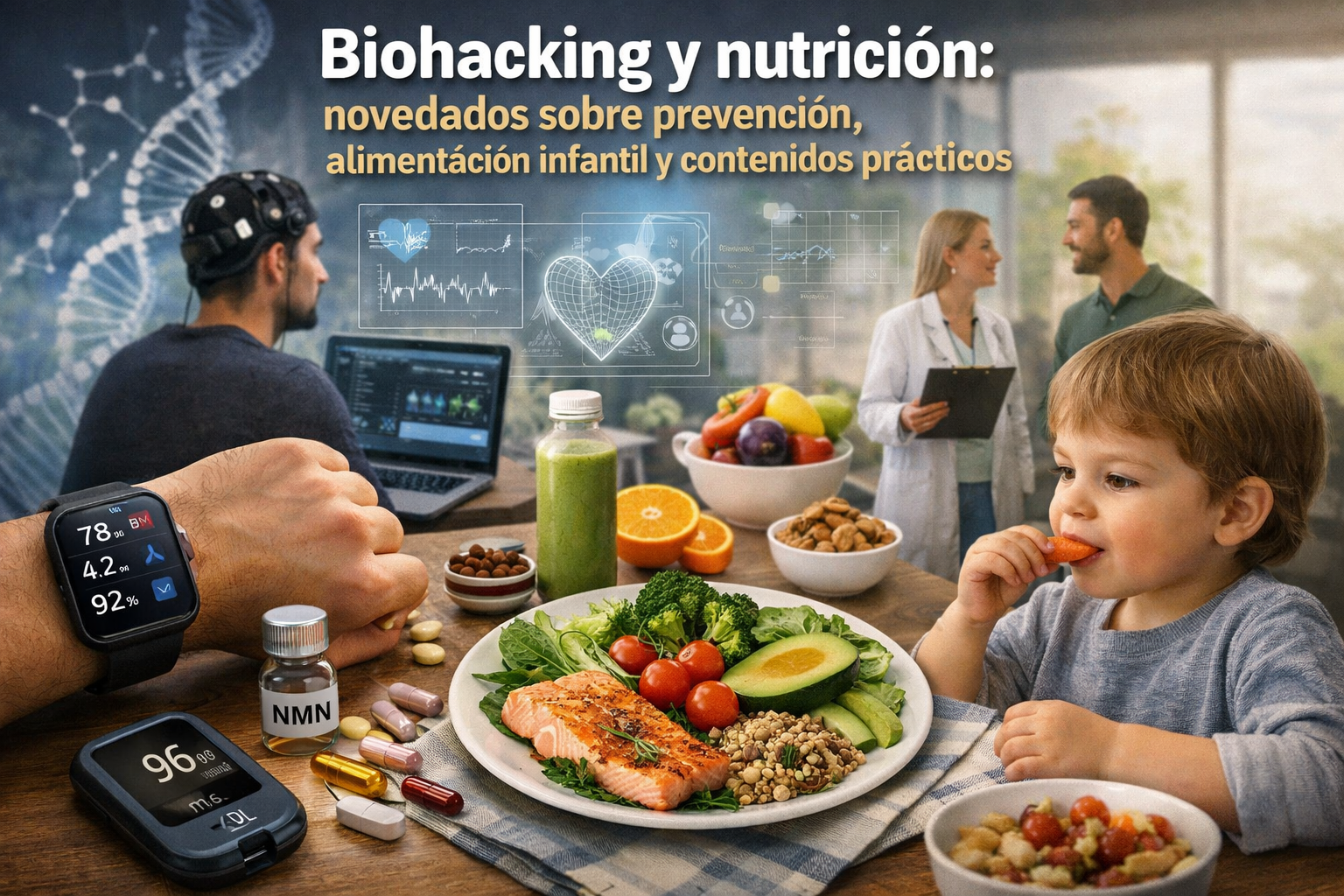 Biohacking y nutrición: novedades sobre prevención, alimentación infantil y contenidos prácticos