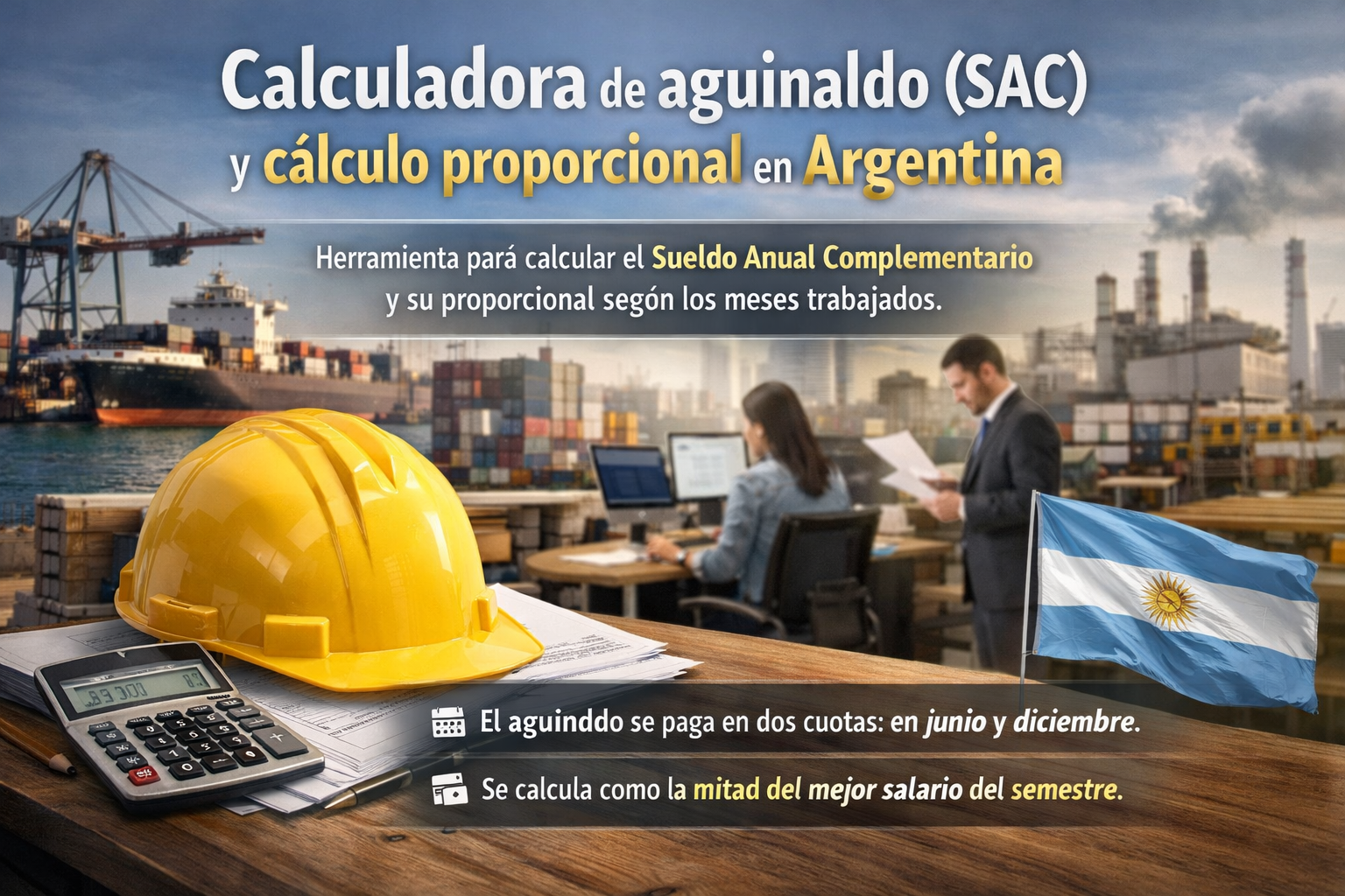 Calculadora de aguinaldo (SAC) y cálculo proporcional en Argentina