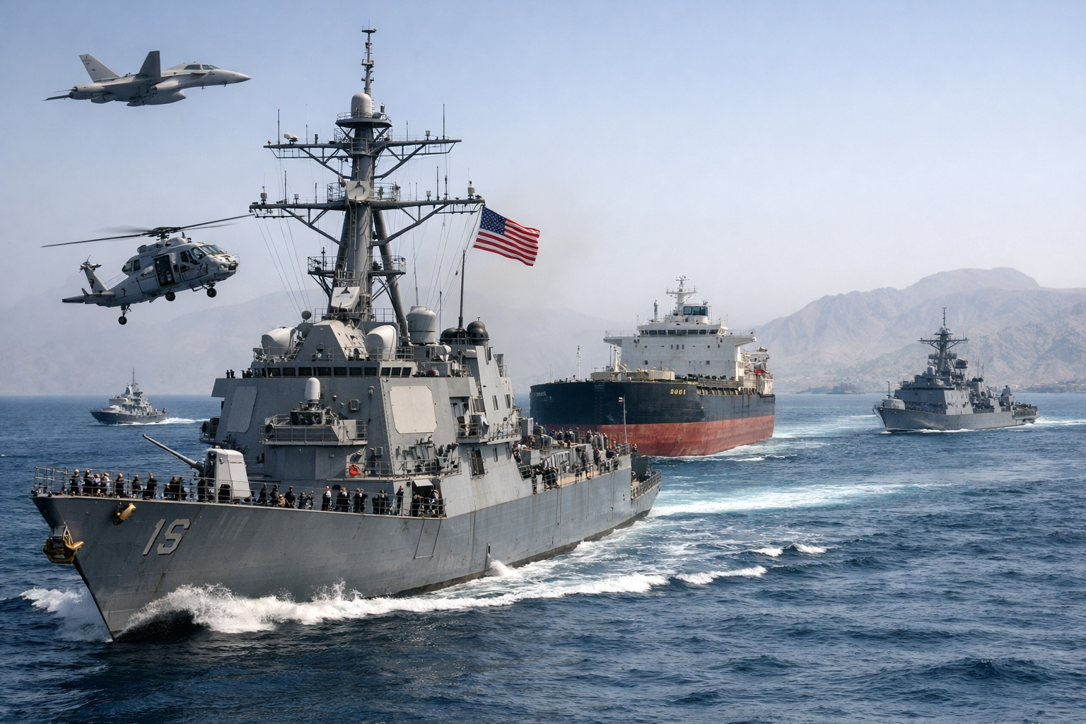 EE. UU. busca una alianza naval para garantizar el paso por el Estrecho de Ormuz y moviliza marines