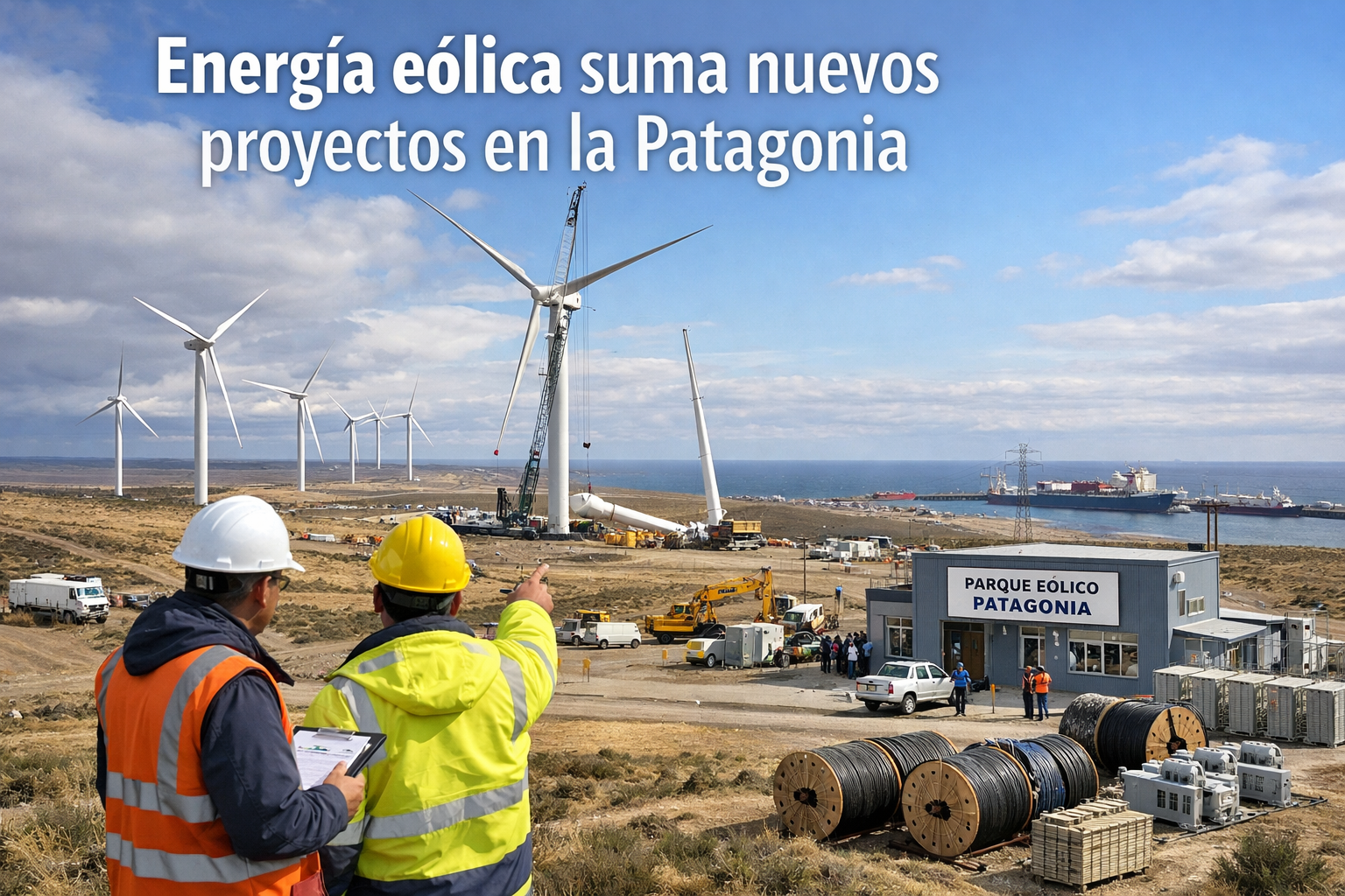 Energía eólica suma nuevos proyectos en la Patagonia