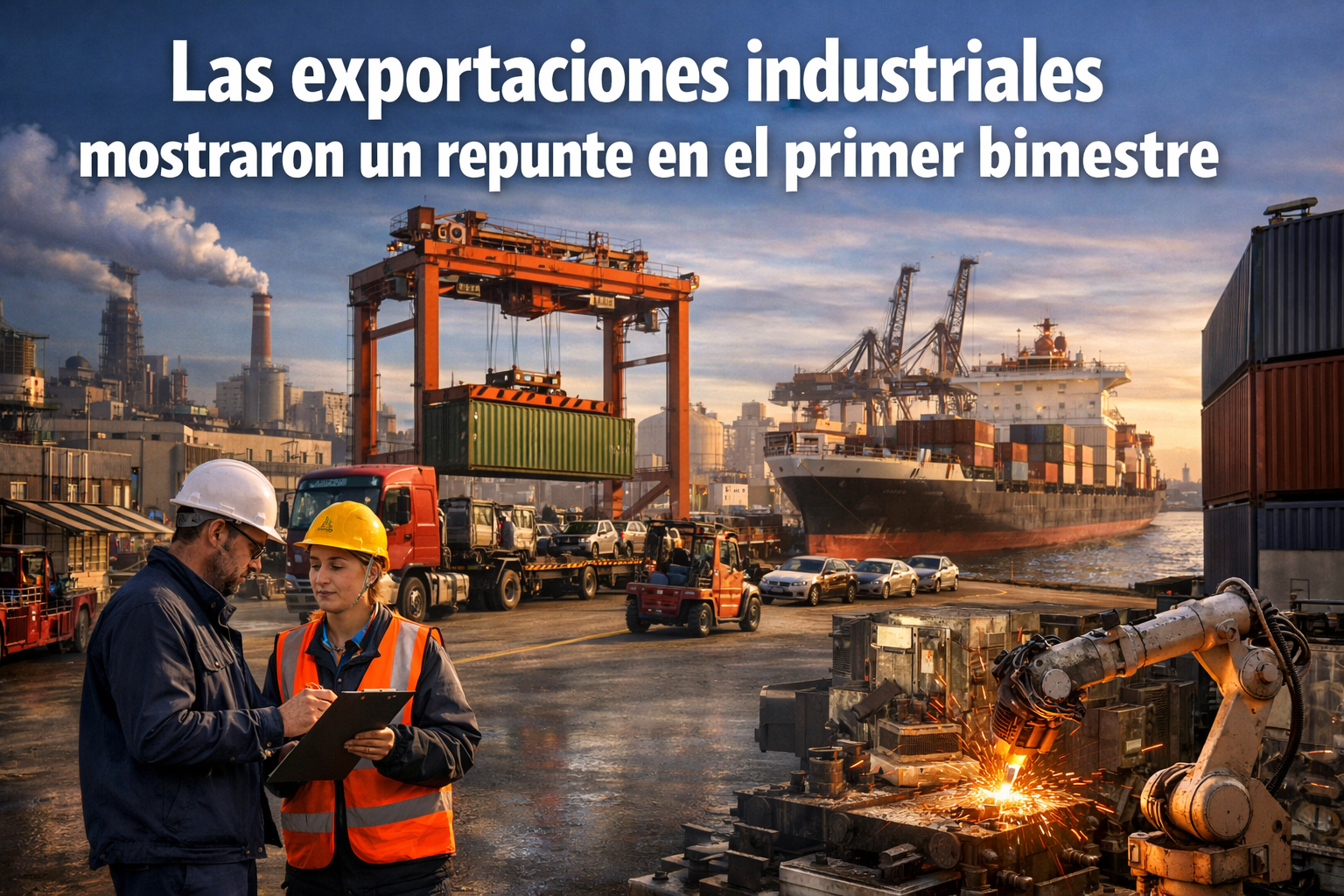 Las exportaciones industriales mostraron un repunte en el primer bimestre