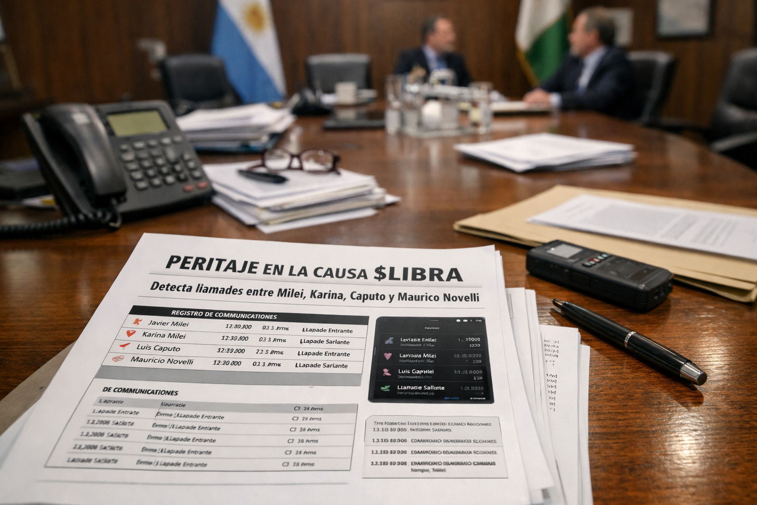 Peritaje en la causa $LIBRA detecta llamadas entre Milei, Karina, Caputo y Mauricio Novelli