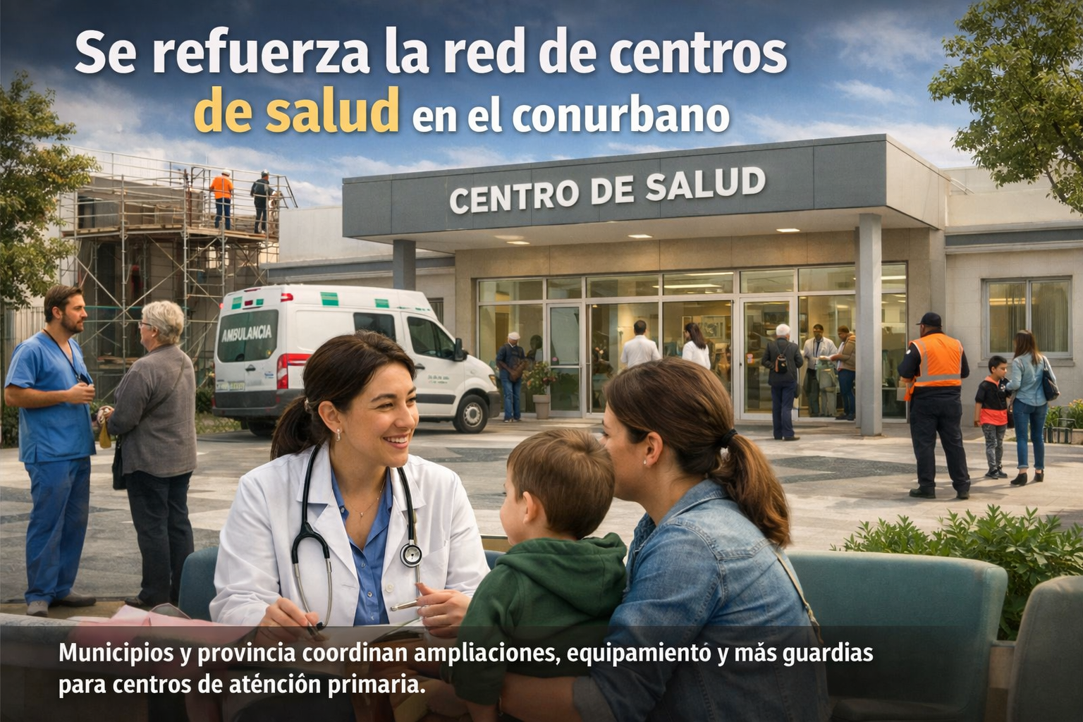 Se refuerza la red de centros de salud en el conurbano